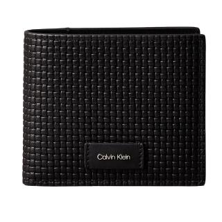 CALVIN KLEIN EMBOSSED WOVEN BILLFOLD W/ COI LV04D1125G