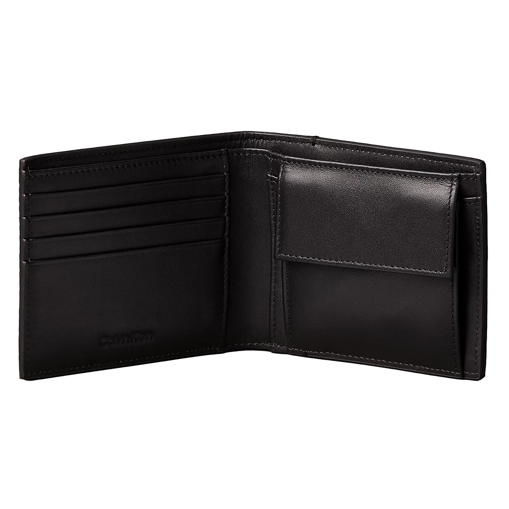 CALVIN KLEIN EMBOSSED WOVEN BILLFOLD W/ COI LV04D1125G 2
