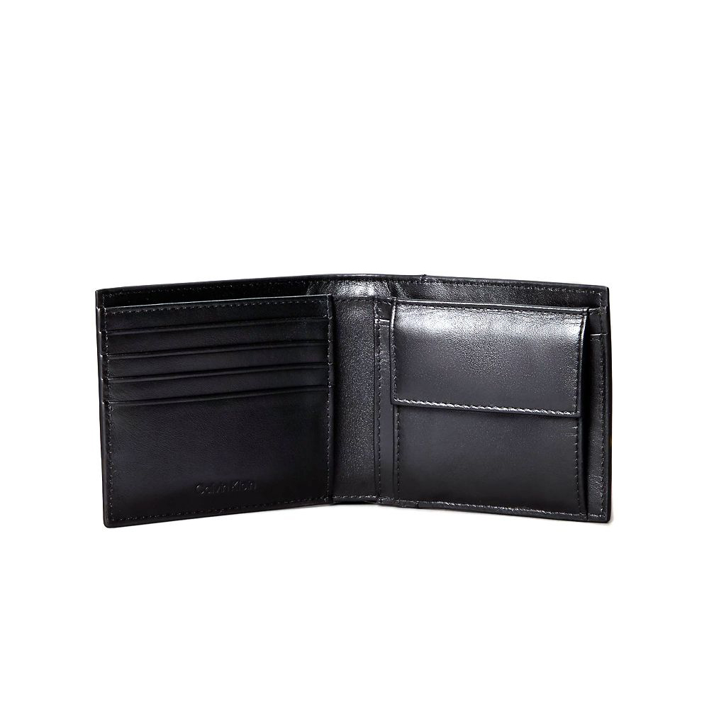 CALVIN KLEIN RAISED EW BILL FOLD w/ COIN LV04D1163G 4