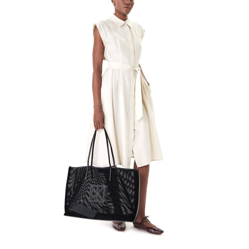 CALVIN KLEIN EMBLEM MESH XL TOTE LV04F3422G 5