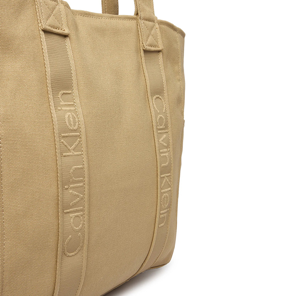 CALVIN KLEIN WEBBING STRAP CANVAS TOTE LV04F3463G 2