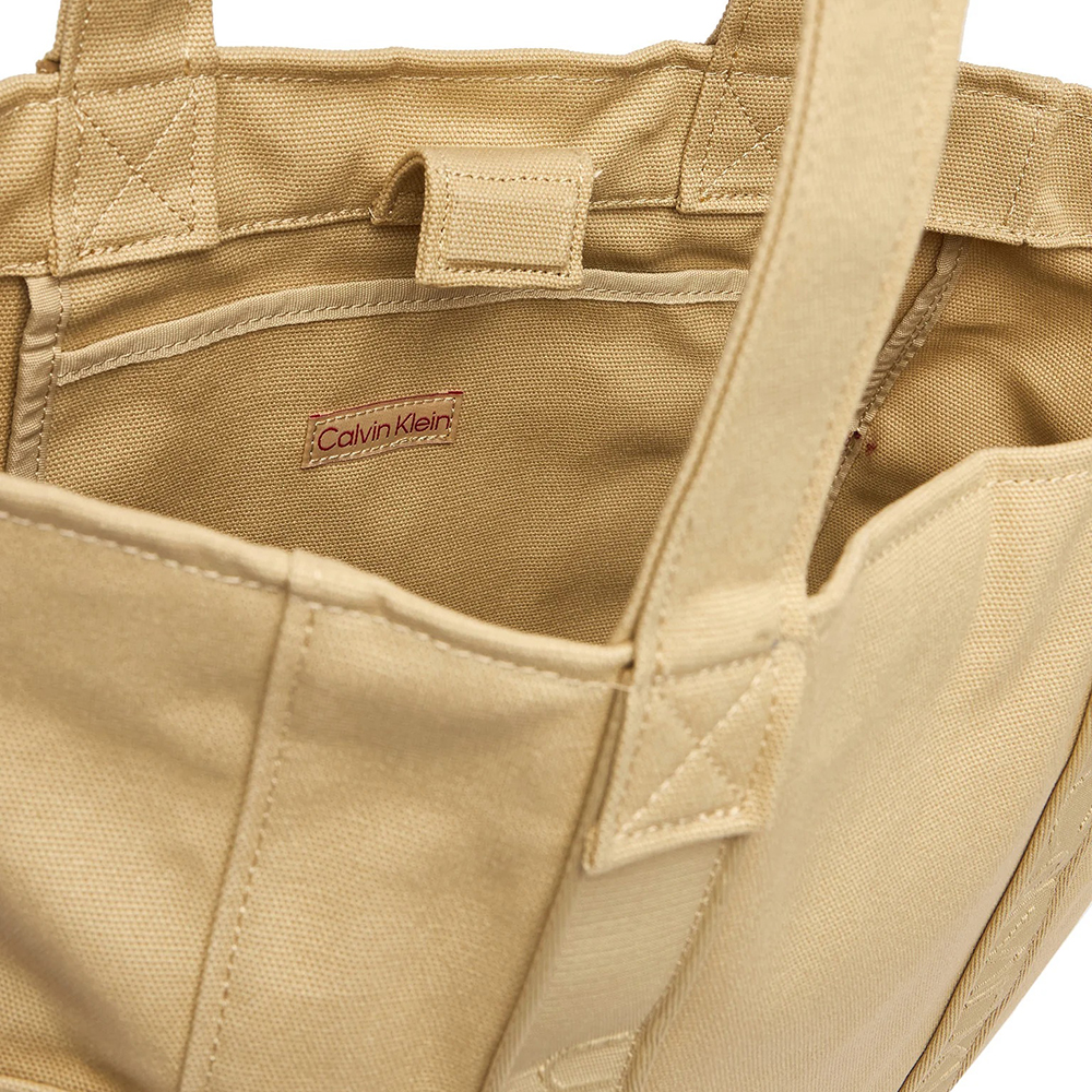 CALVIN KLEIN WEBBING STRAP CANVAS TOTE LV04F3463G 3