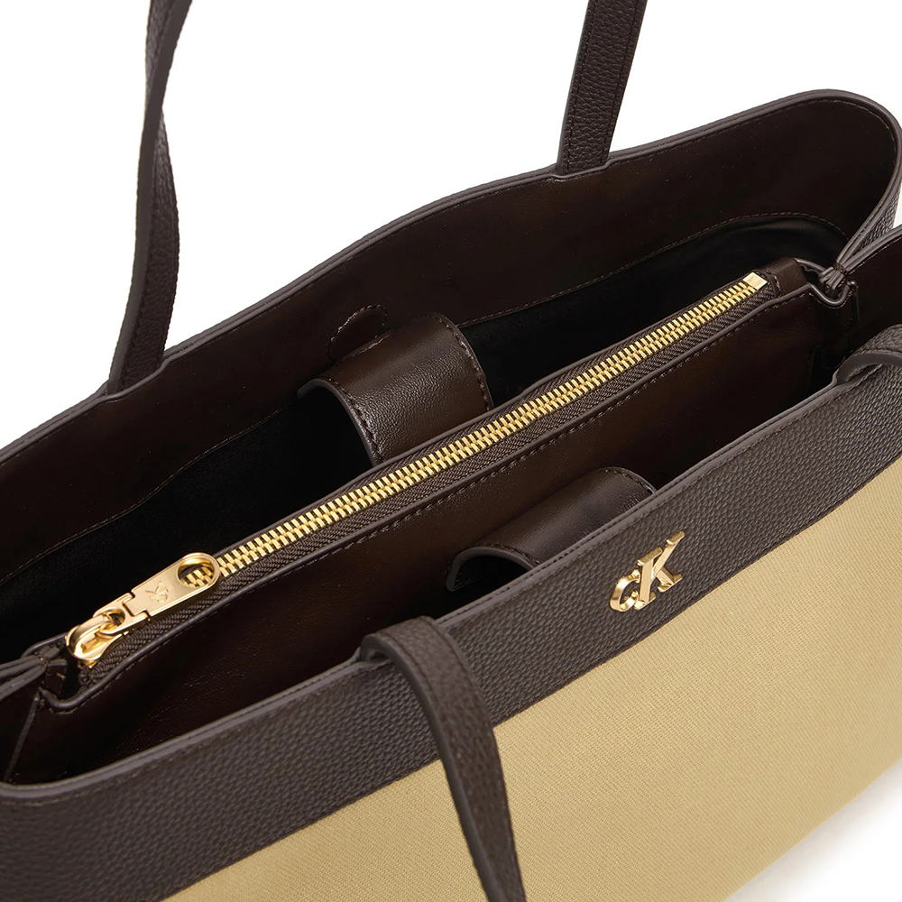 CALVIN KLEIN CK CANVAS MEDIUM TOTE LV04F3503G 3