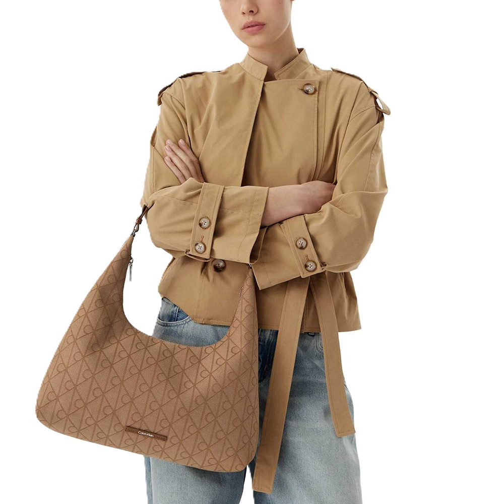 CALVIN KLEIN EMBLEM JACQUARD SHOULDER BAG LV04F3635G 5