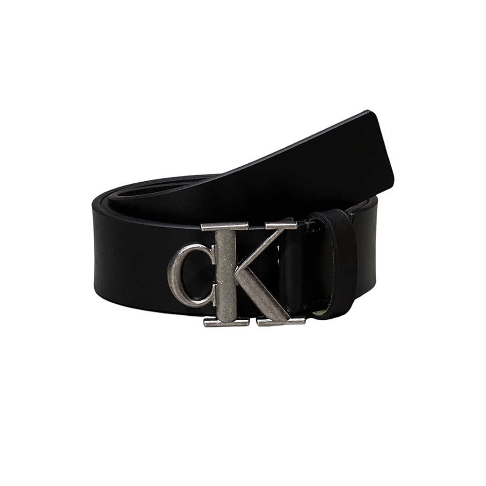 CALVIN KLEIN MONOGRAM PLAQUE BUCKLE 35MM LV04G7010G 1