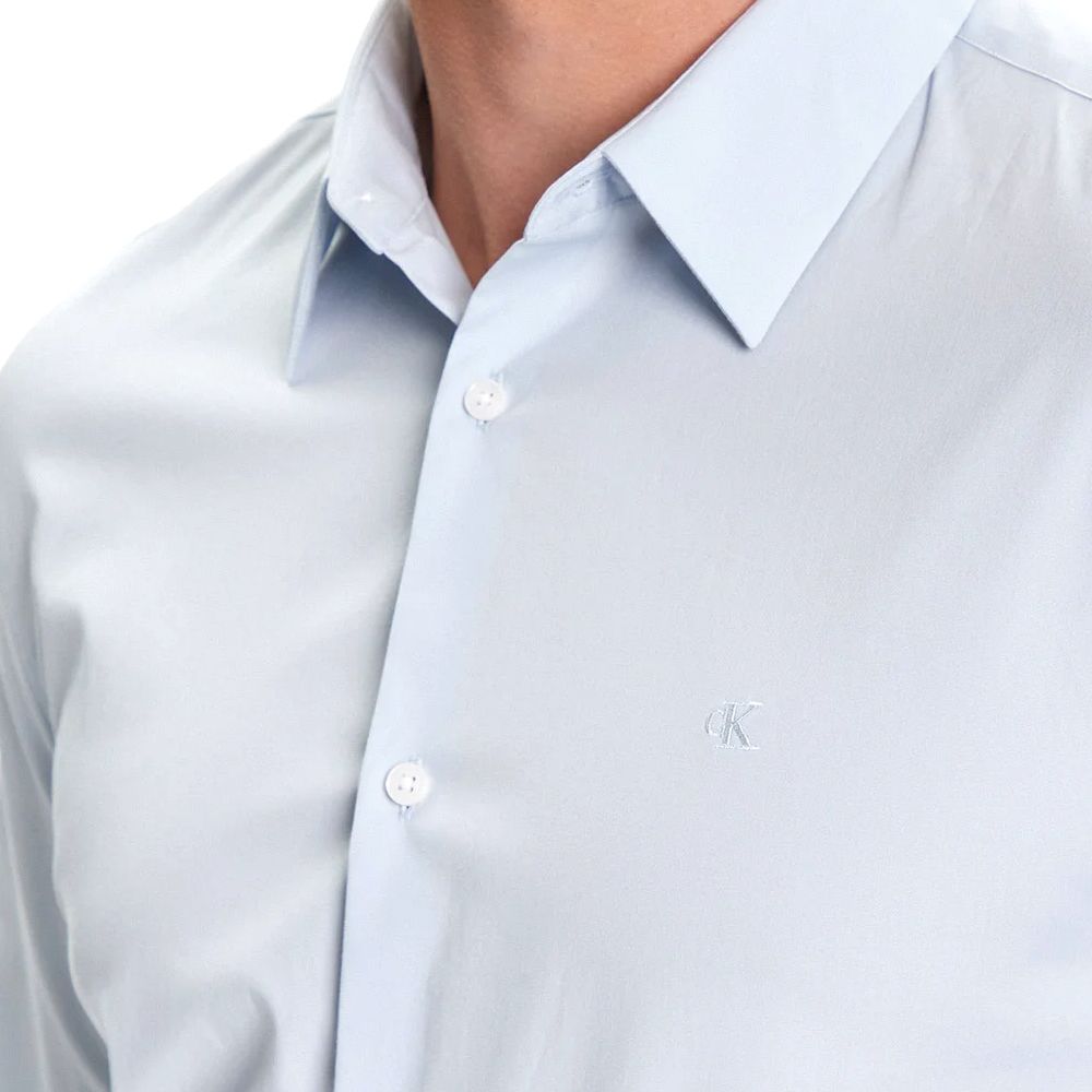 CALVIN KLEIN LS SOLID STRETCH SLIM SHIRT LV04LB145G 3