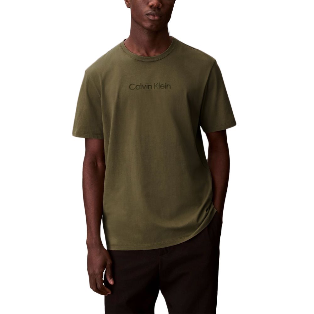 CALVIN KLEIN SS STANDARD LOGO 30S CREWNK TE LV04LD230G 1
