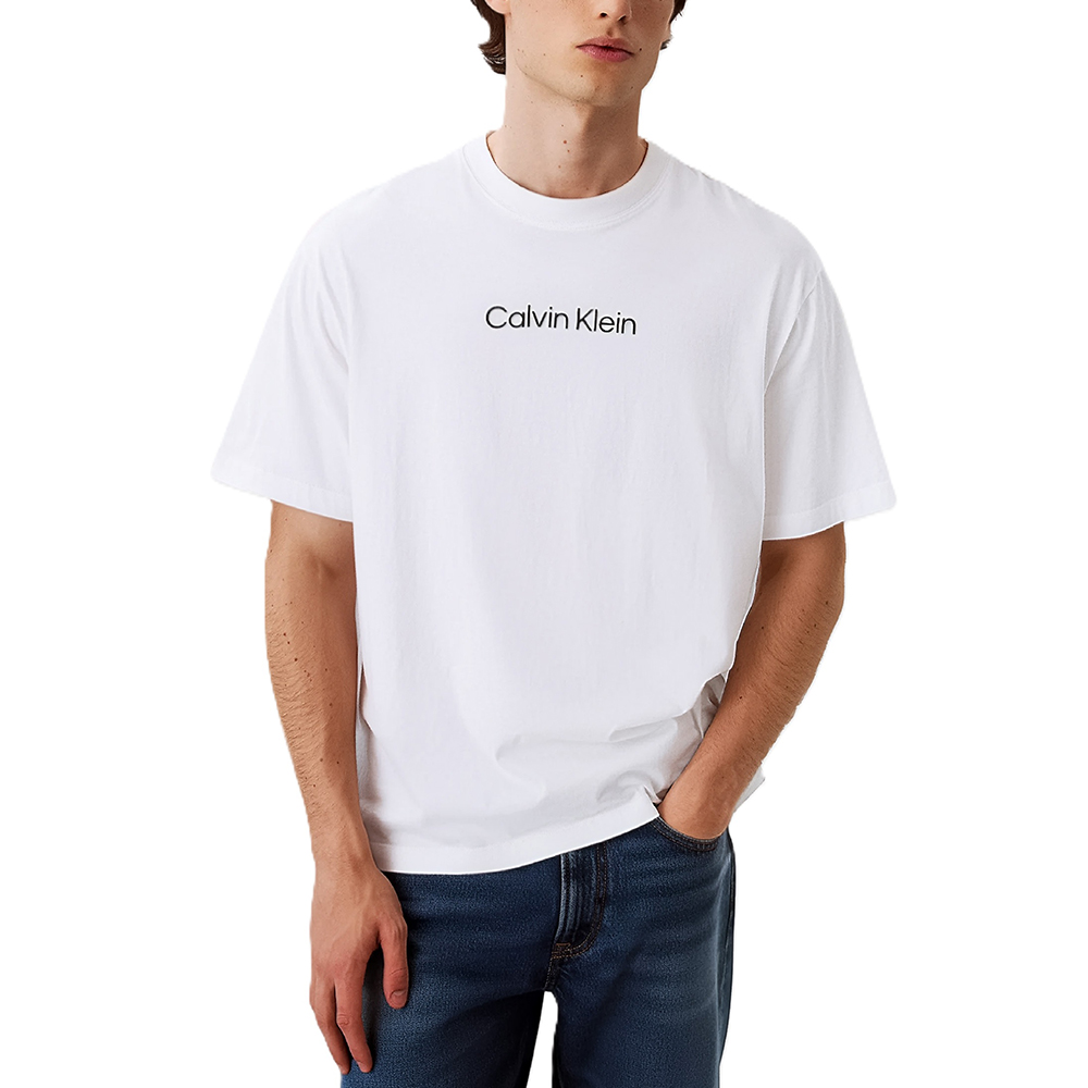 CALVIN KLEIN SS STANDARD LOGO 30S CREWNK TE LV04LD230G 1