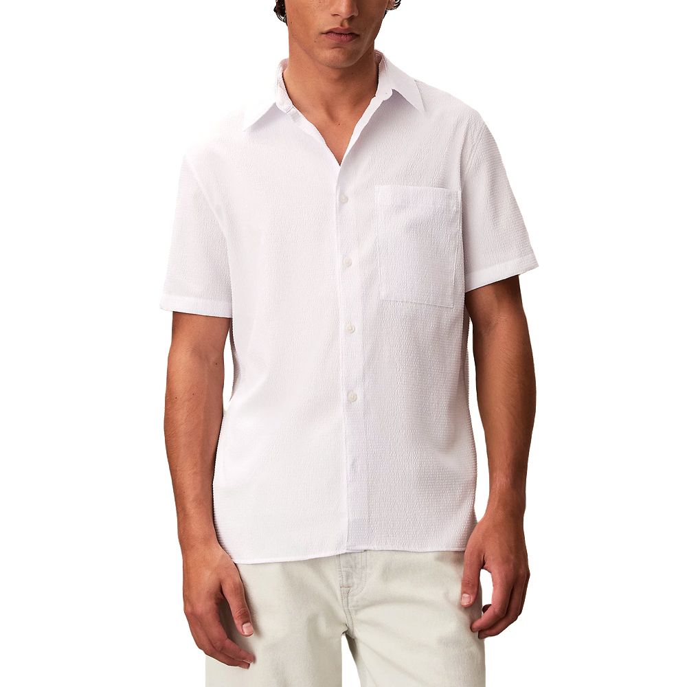 CALVIN KLEIN SS SOLID SEERSUCKER CLASSIC SH LV04LF109G 1