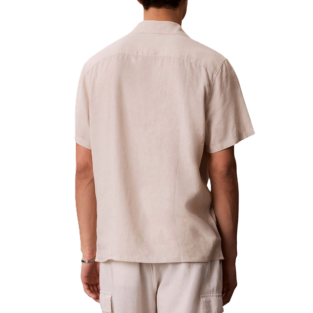 CALVIN KLEIN SS CAMP COLLAR SOLID LINEN CLA LV04LF137G 3