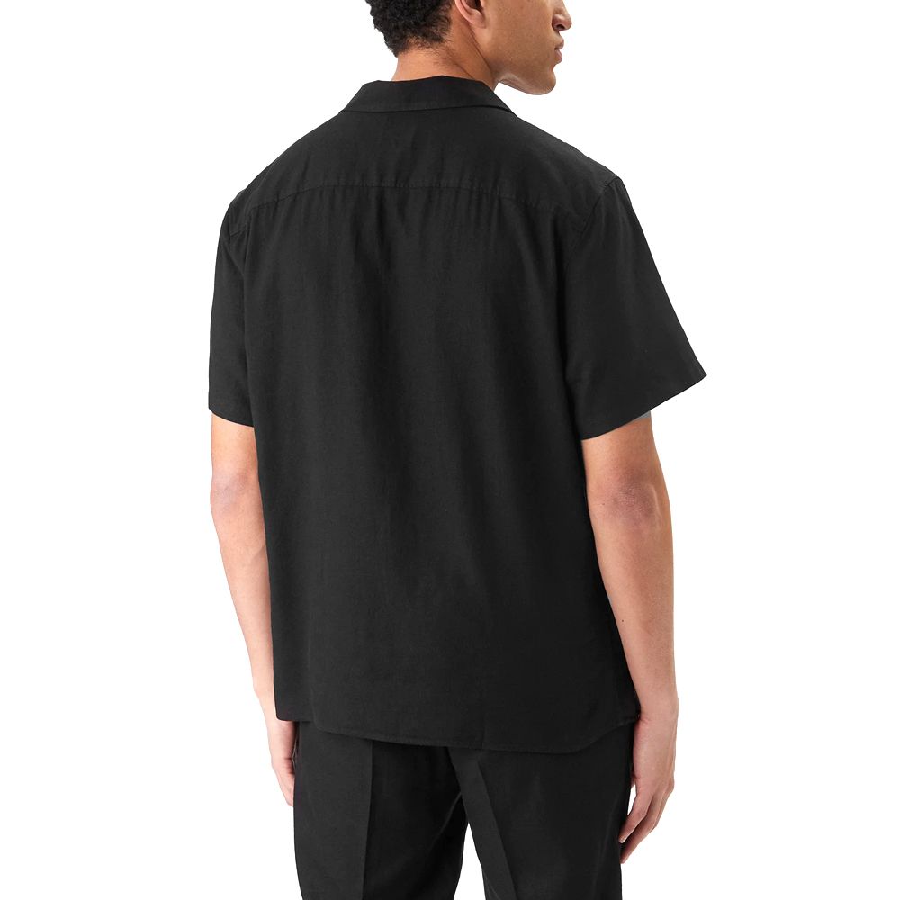 CALVIN KLEIN SS CAMP COLLAR SOLID LINEN CLA LV04LF137G 2