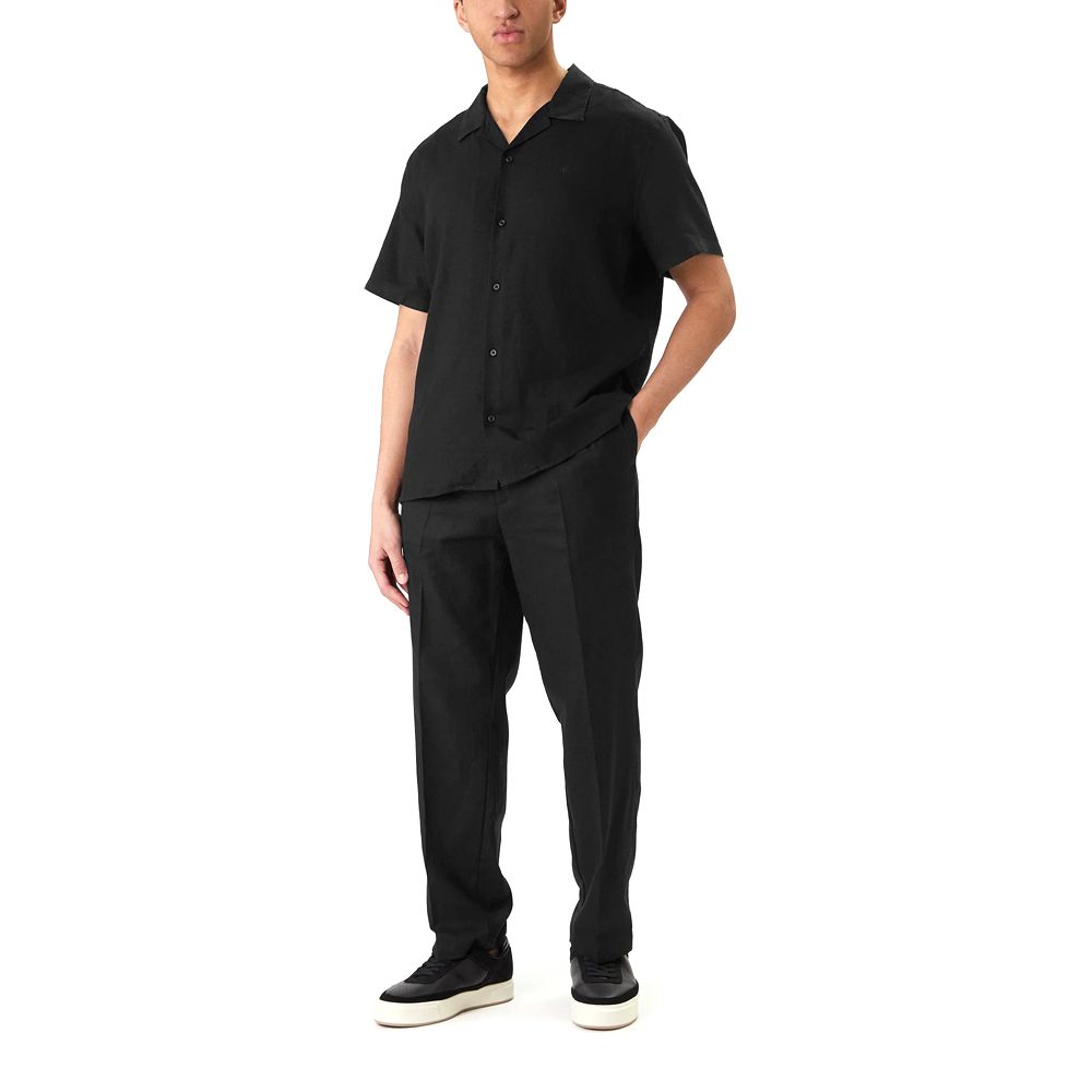 CALVIN KLEIN SS CAMP COLLAR SOLID LINEN CLA LV04LF137G 4