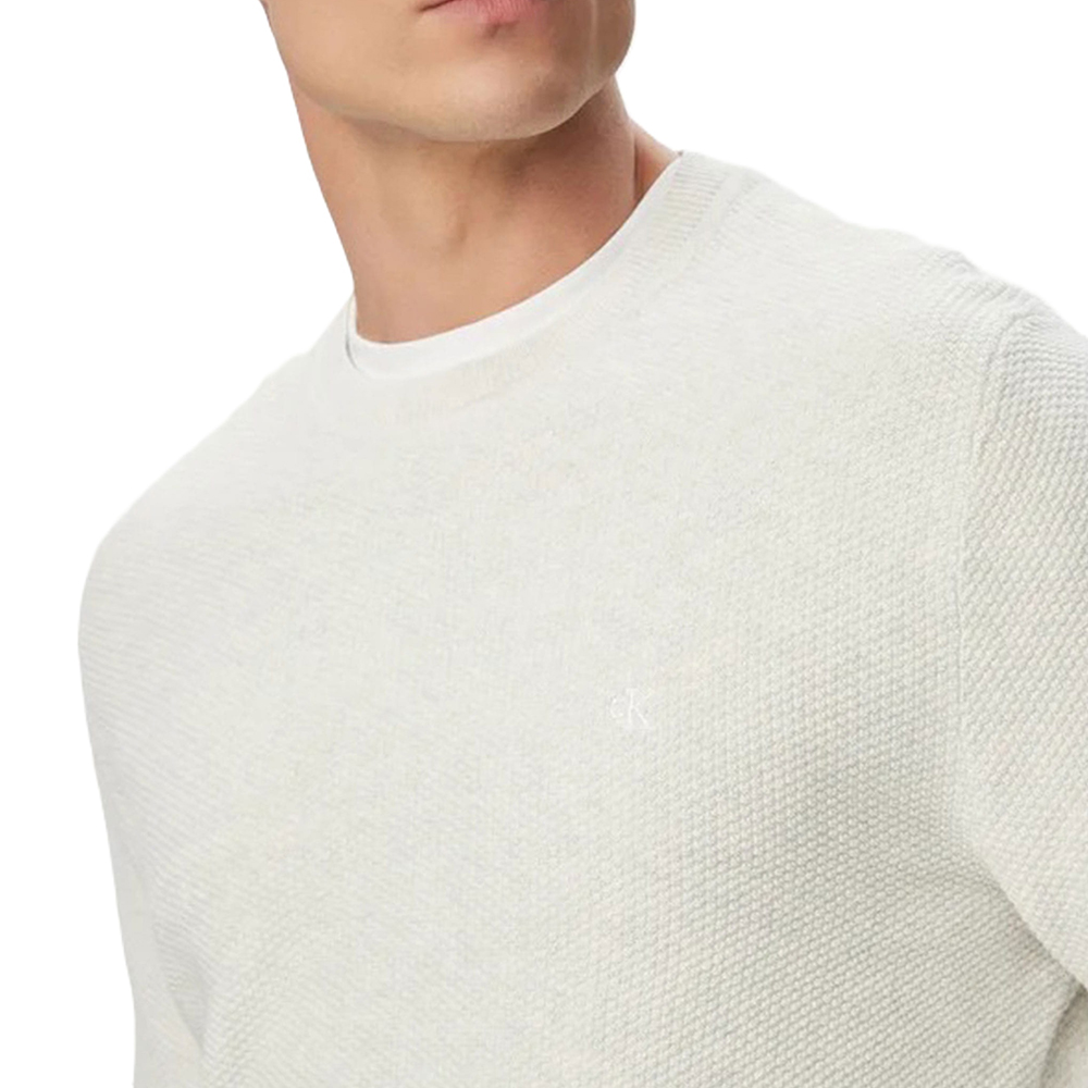 CALVIN KLEIN LS TEXTURED COTTON CREWNK SWEA LV04LF304G 3
