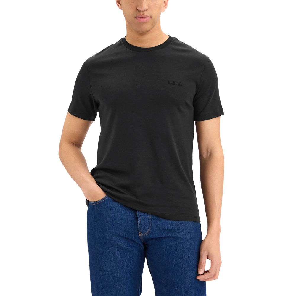 CALVIN KLEIN SS SLIM SUPIMA LOGO PATCH TEE LV04LG222G 1