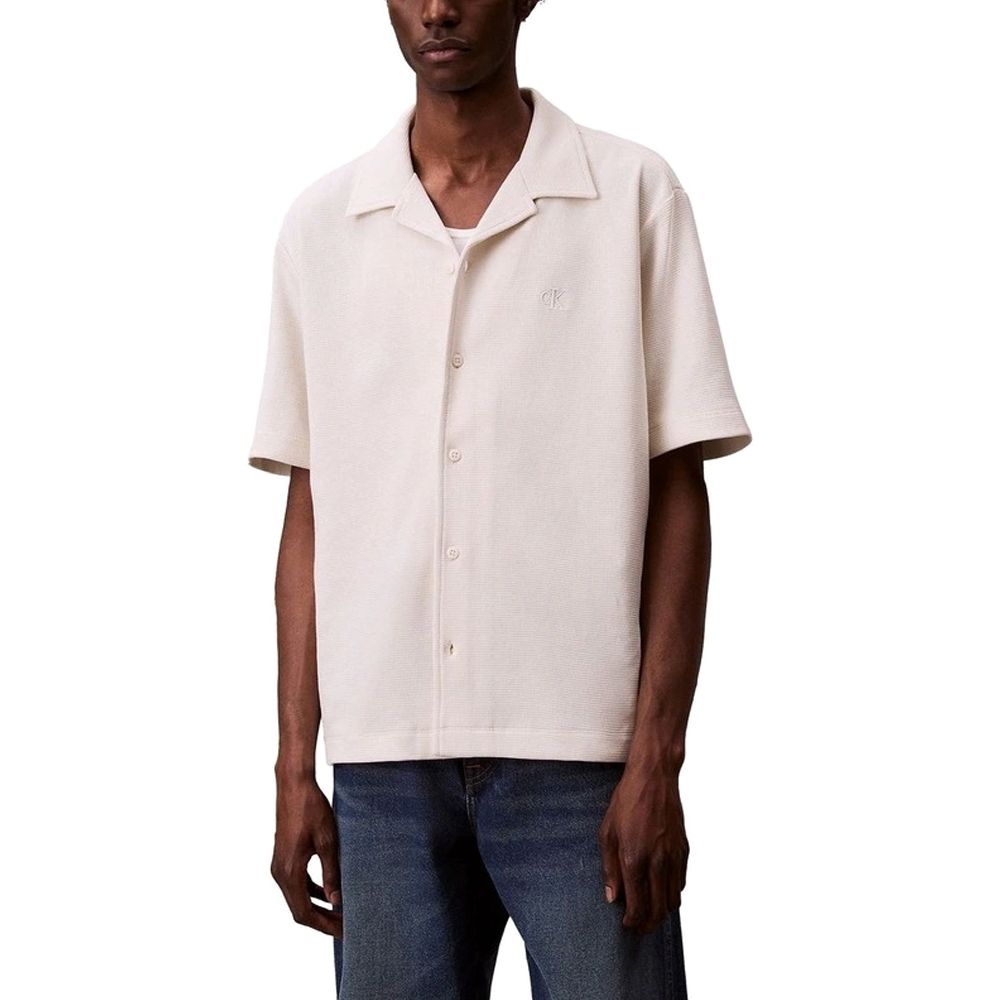 CALVIN KLEIN SS HD COTTON WAFFLE CAMP SHIRT LV04RC247G 1
