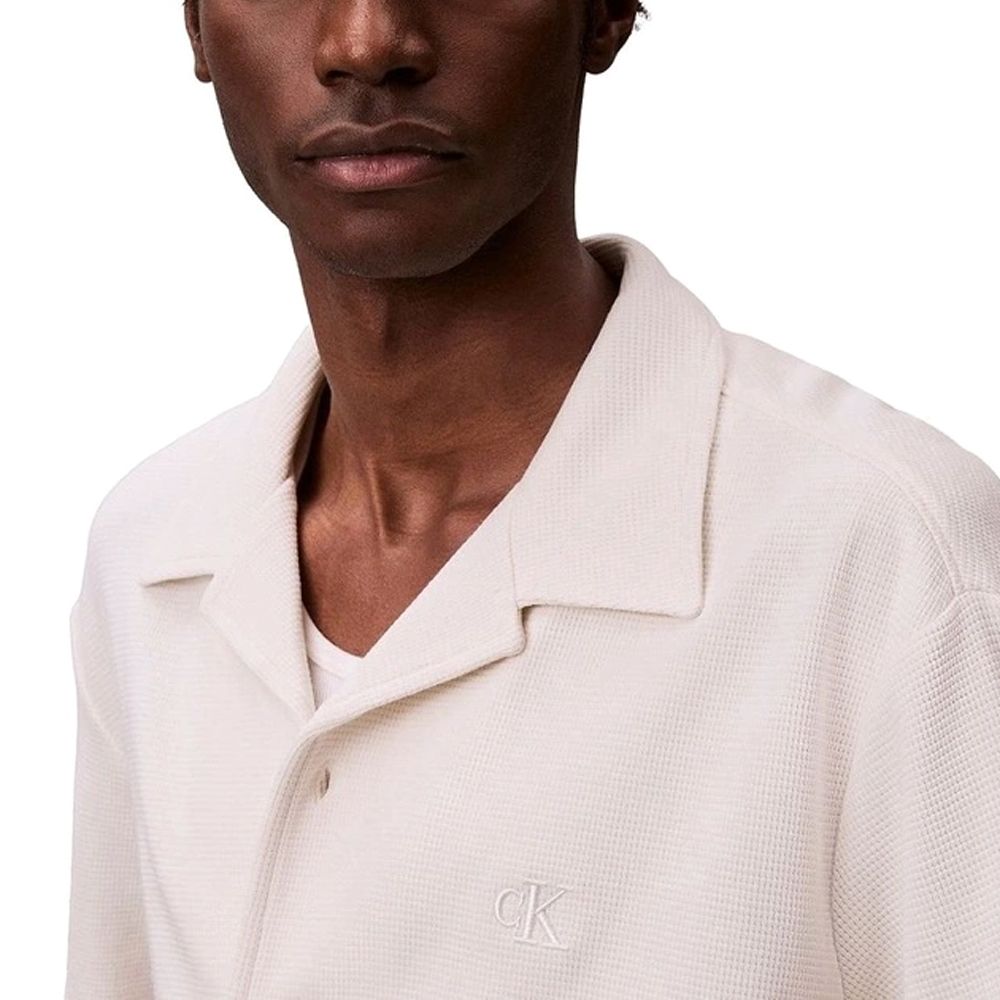 CALVIN KLEIN SS HD COTTON WAFFLE CAMP SHIRT LV04RC247G 3