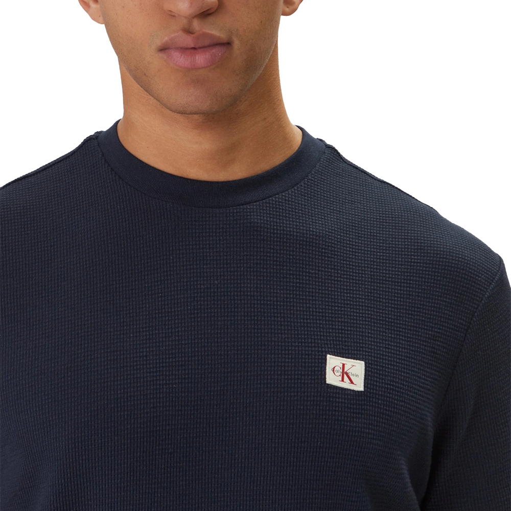 CALVIN KLEIN SS WAFFLE BADGE CREWNK TEE LV04RD008G 3