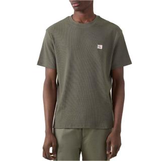 CALVIN KLEIN SS WAFFLE BADGE CREWNK TEE LV04RD008G