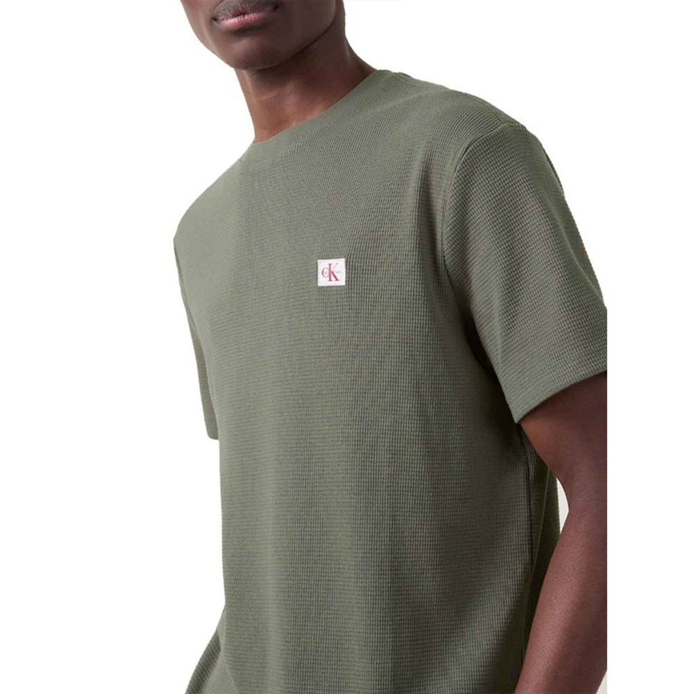 CALVIN KLEIN SS WAFFLE BADGE CREWNK TEE LV04RD008G 3