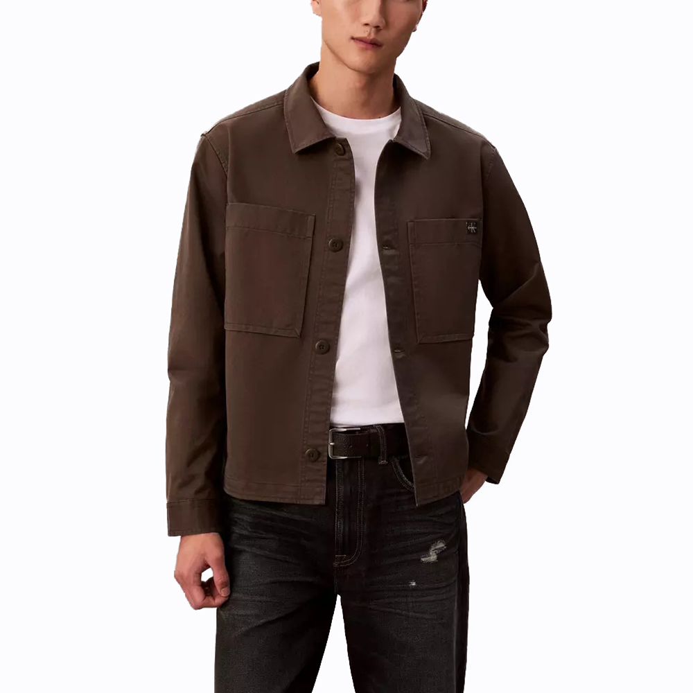 CALVIN KLEIN LS COTTON OVERSHIRT LV04RD110G 1
