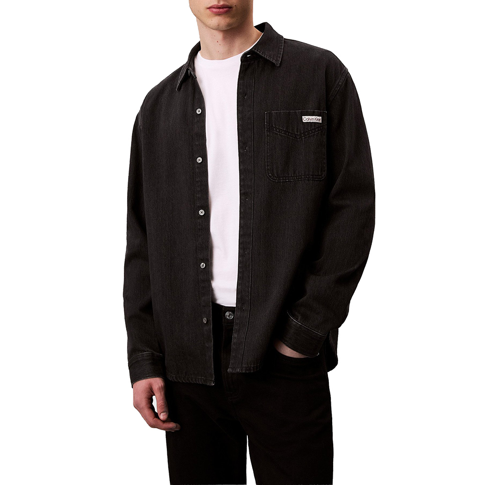 CALVIN KLEIN CLASSIC 205 BLACK OVERSHIRT LV04RD765G 1