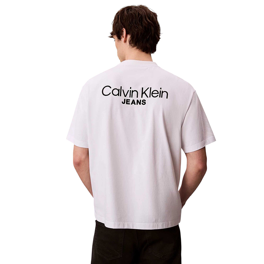 CALVIN KLEIN LOGO BACK PRINT T-SHIRT LV04RD825G 1