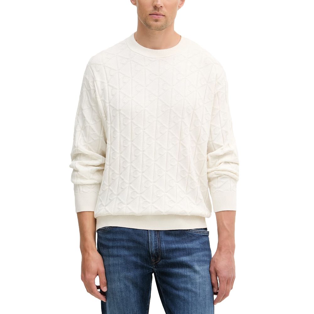 CALVIN KLEIN LS EASY AOP COTTON CREWNK SWEA LV04RE301G 1