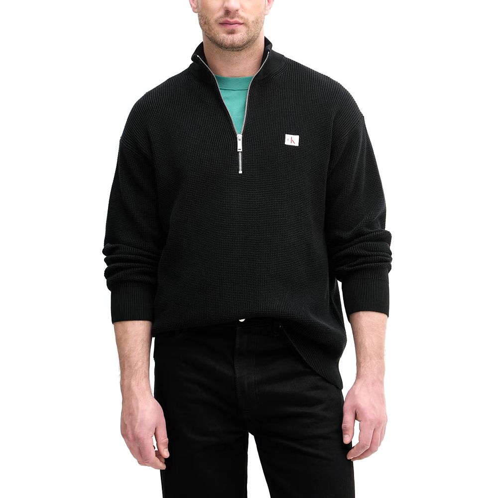 CALVIN KLEIN LS EZ COTTON WAFFLE QUARTER ZI LV04RE308G 1