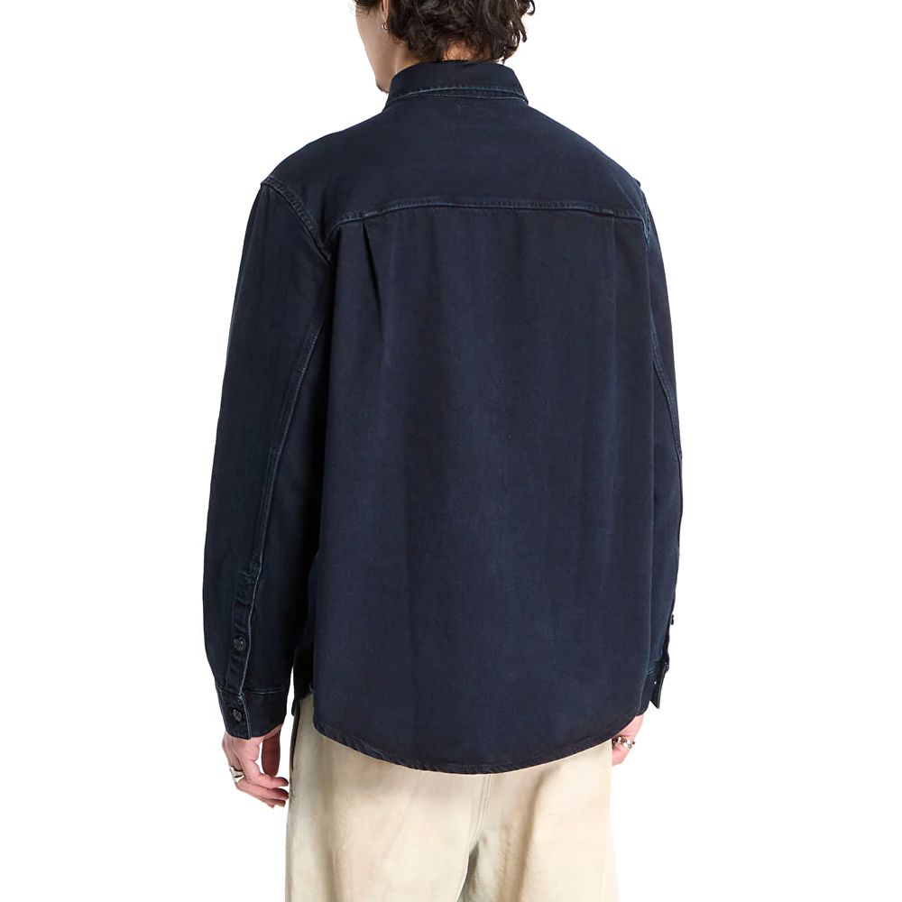 CALVIN KLEIN BLUE BLACK STONE 90S OVERSHIRT LV04RE714G 2