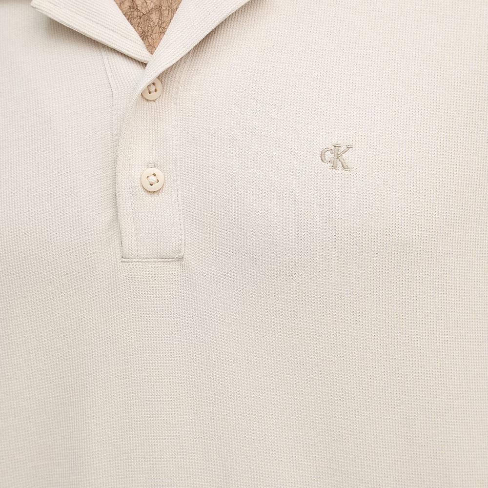 CALVIN KLEIN SS EASY MICRO WAFFLE CAMP POLO LV04RF205G 3