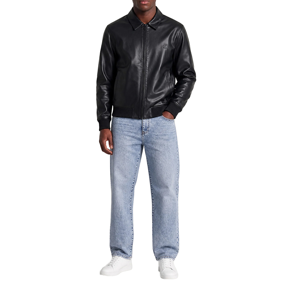 CALVIN KLEIN LS FAUX LEATHER BOMBER JKT LV04RG406G 3