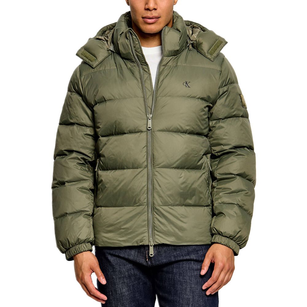 CALVIN KLEIN LS NYLON ZIP OFF HOOD DOWN PUF LV04RG515G 1