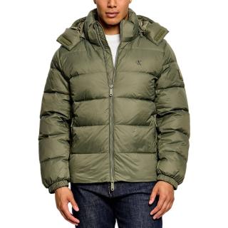 CALVIN KLEIN LS NYLON ZIP OFF HOOD DOWN PUF LV04RG515G