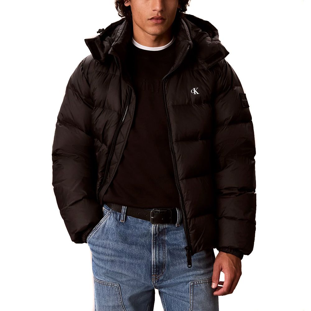 CALVIN KLEIN LS NYLON ZIP OFF HOOD DOWN PUF LV04RG515G 1