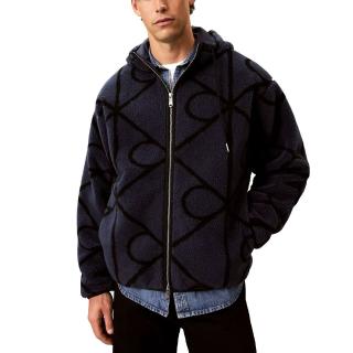 CALVIN KLEIN LS EMBLEM SHERPA FUNNEL NECK F LV04RH251G