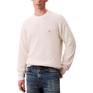 CALVIN KLEIN LS CLSC CTTN WFL CRWNK SWTR 9G LV04RH326G