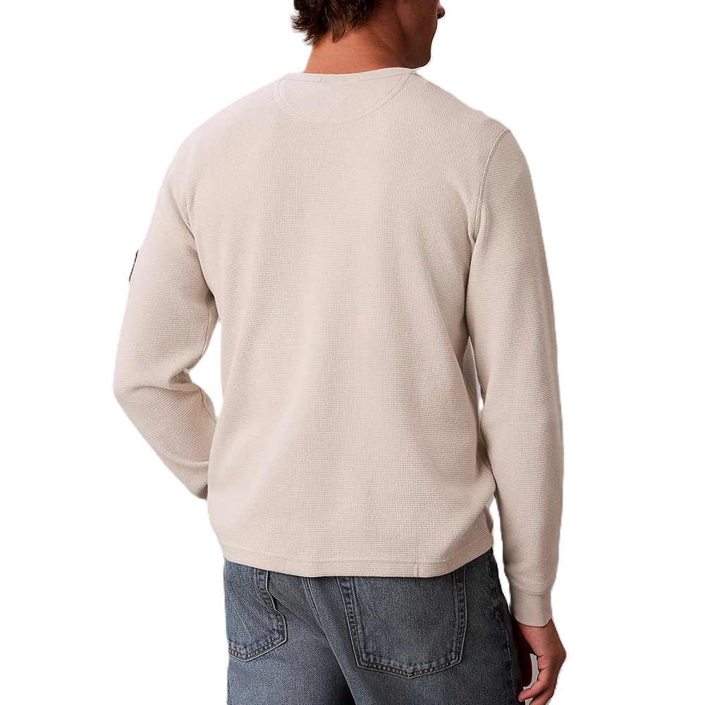 CALVIN KLEIN LS WAFFLE BADGE CREWNK TEE LV04RJ209G 2