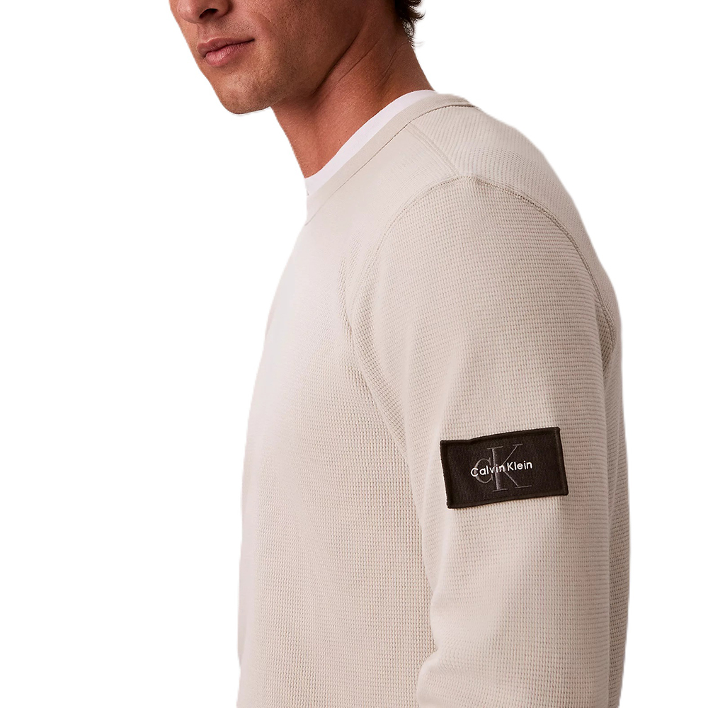 CALVIN KLEIN LS WAFFLE BADGE CREWNK TEE LV04RJ209G 3