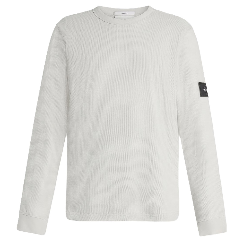CALVIN KLEIN LS WAFFLE BADGE CREWNK TEE LV04RJ209G 4