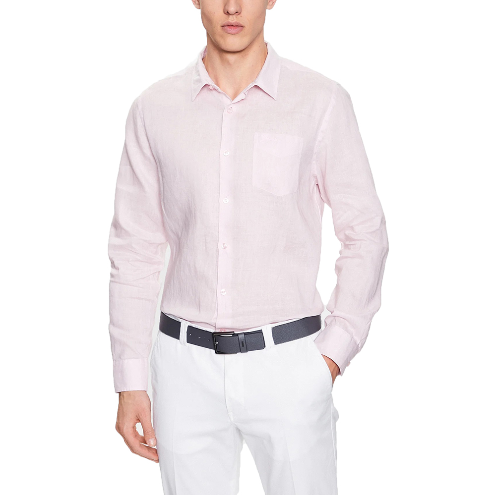 GUESS LS ISLAND LINEN SHIRT ΠΟΥΚΑΜΙΣΟ ΑΝΔΡΙΚΟ M2YH44WERX0 1