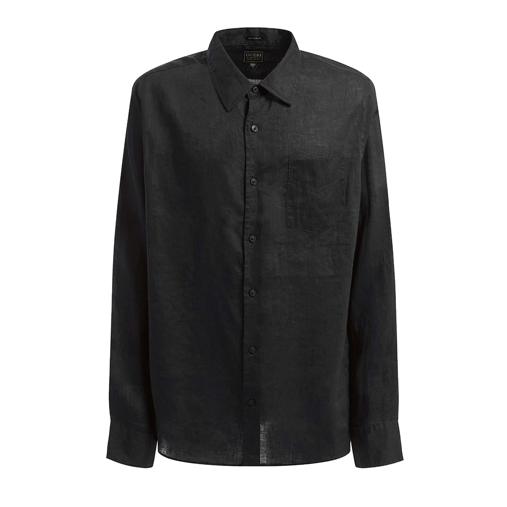 GUESS LS ISLAND LINEN SHIRT ΠΟΥΚΑΜΙΣΟ ΑΝΔΡΙΚΟ M2YH44WERX0 3