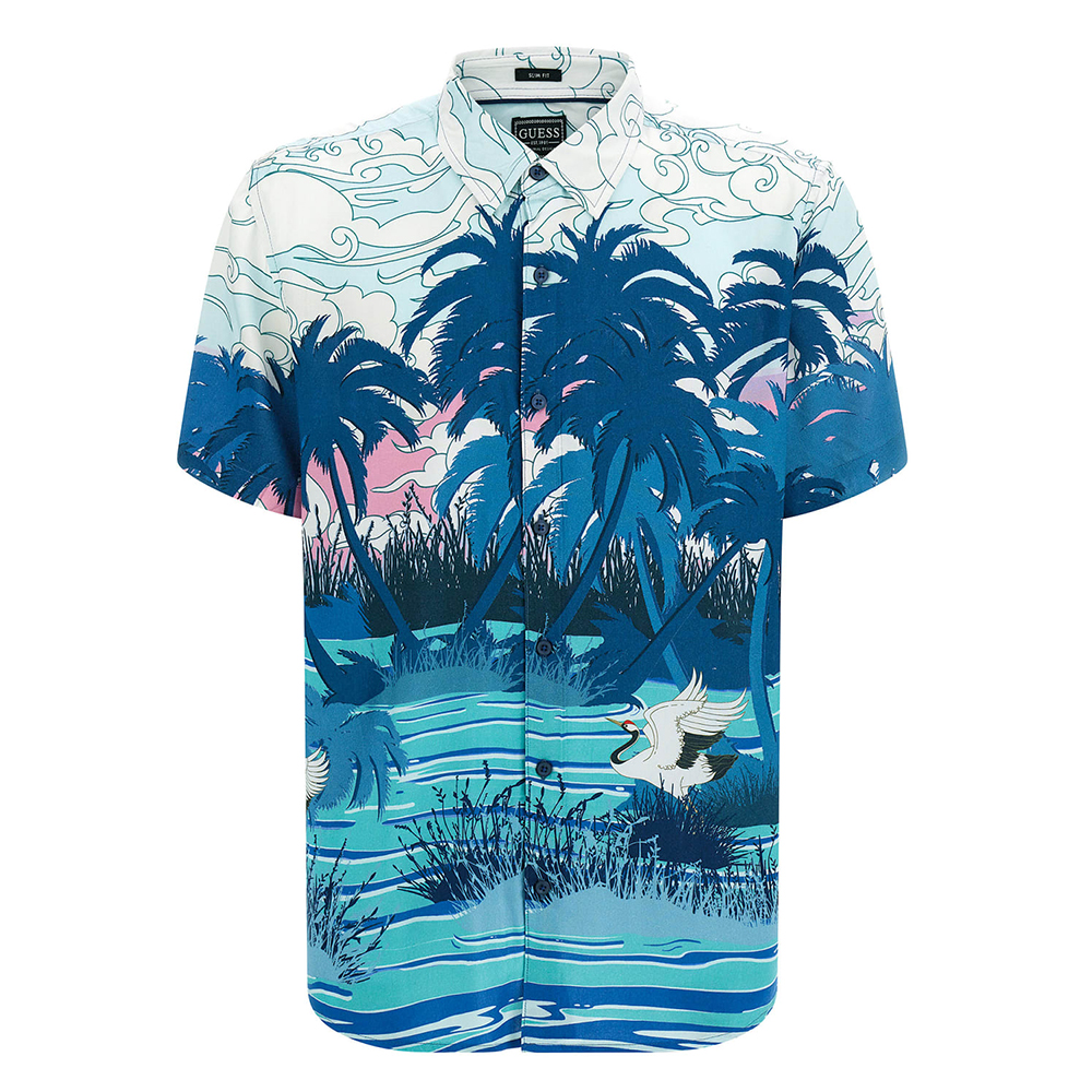 SS ECO RAYON JPNS SCENIC SHIRT ΠΟΥΚΑΜΙΣΟ ΑΝΔΡΙΚΟ 1