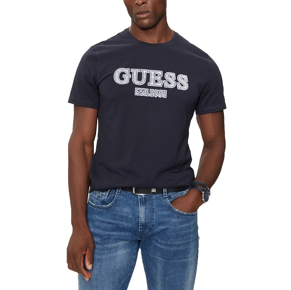 GUESS SS CN GUESS BOX LOGO ΜΠΛΟΥΖΑ ΑΝΔΡΙΚΟ M4BI45I3Z14 1