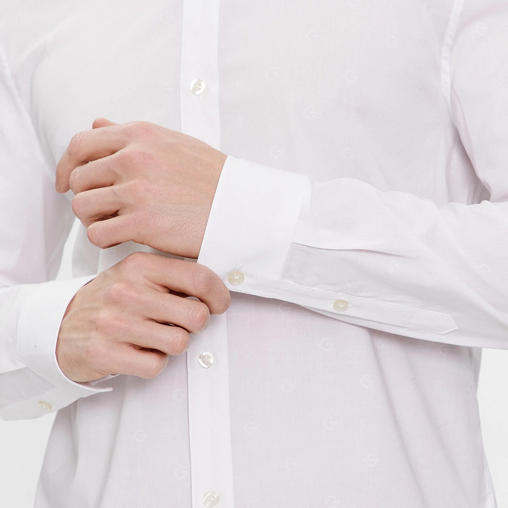 GUESS LS SUNSET JACQUARD LOGO SHIRT ΠΟΥΚΑΜΙΣΟ ΑΝΔΡΙΚΟ M4RH55WFXX0 3