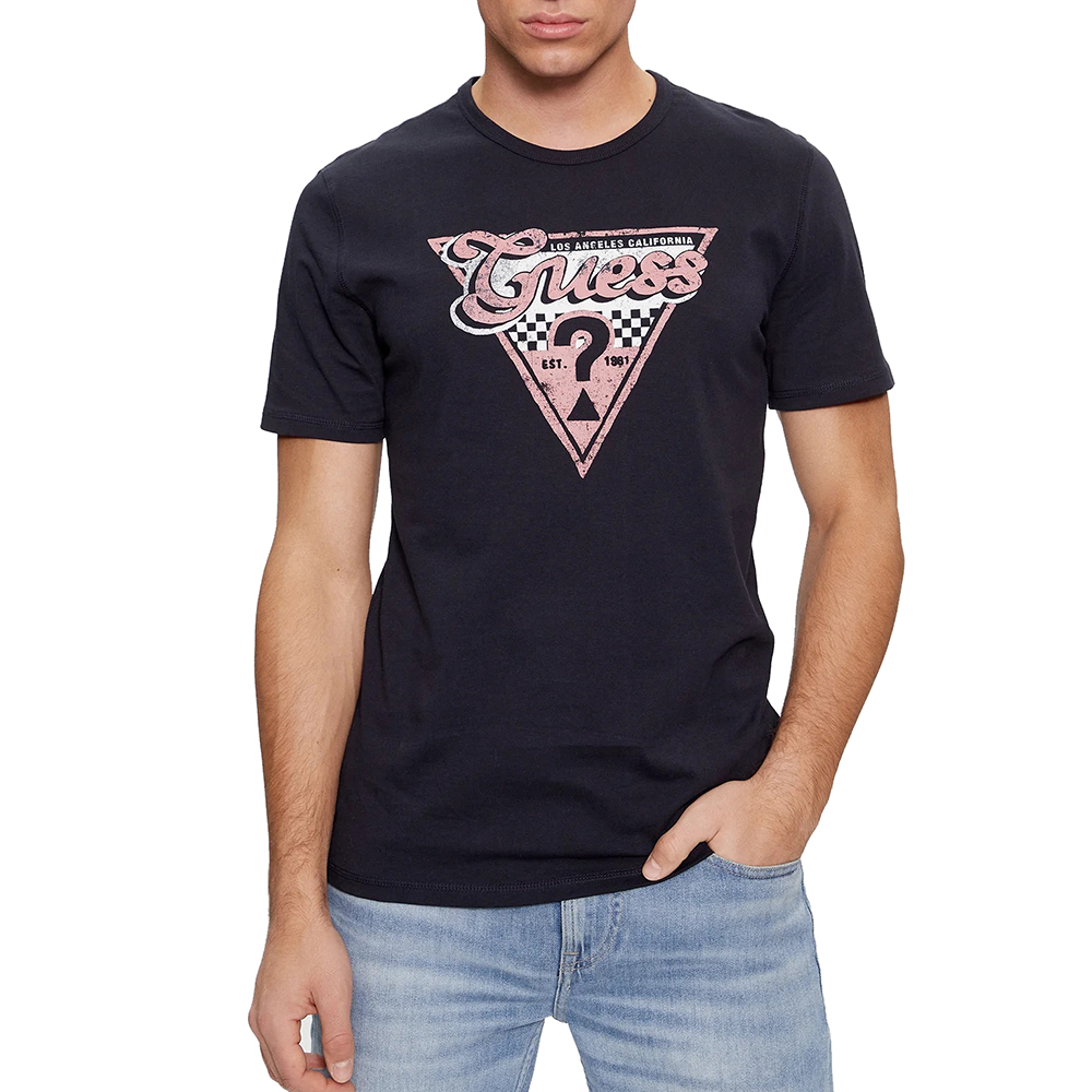 GUESS SS CN TRIANGLE GUESS ITALIC TE ΜΠΛΟΥΖΑ  ΑΝΔΡΙΚΟ M4RI06I3Z14 1