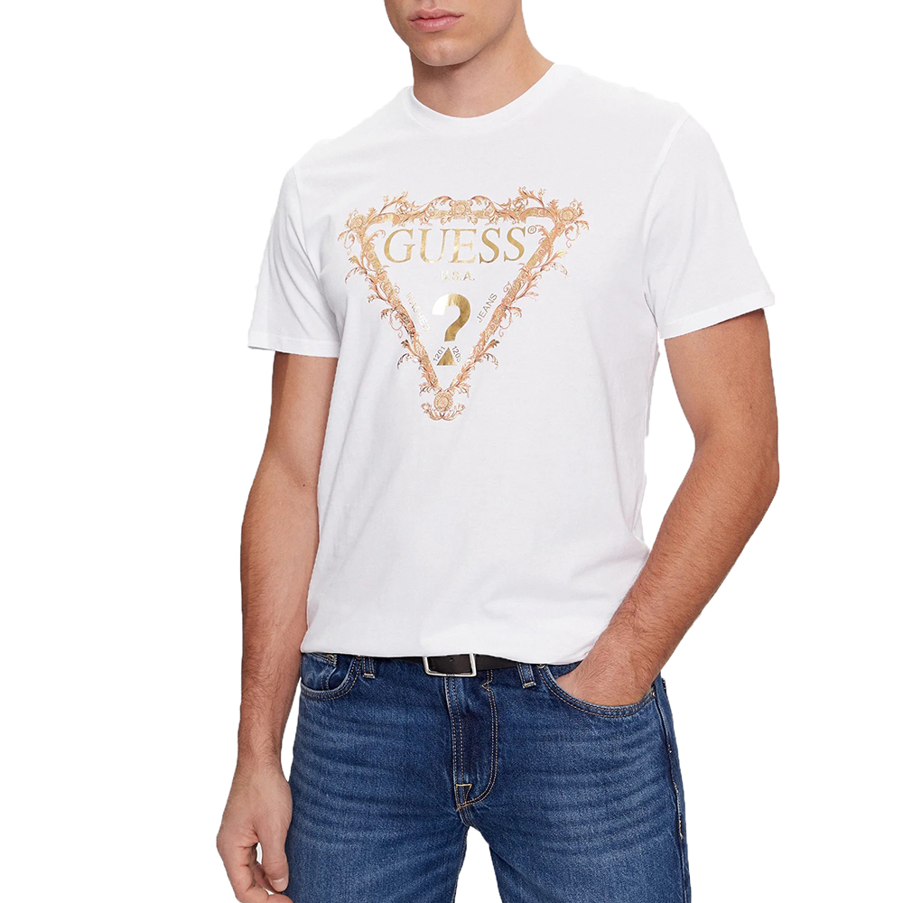 GUESS SS BSC GUESS TRI SCROLL TEE ΜΠΛΟΥΖΑ  ΑΝΔΡΙΚΟ M4RI62K9RM1 1