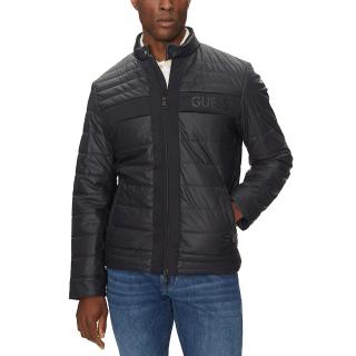 GUESS LOGO STRETCH PADDED PU JACKET ΜΠΟΥΦΑΝ ΑΝΔΡΙΚΟ M4YL16WFHD0