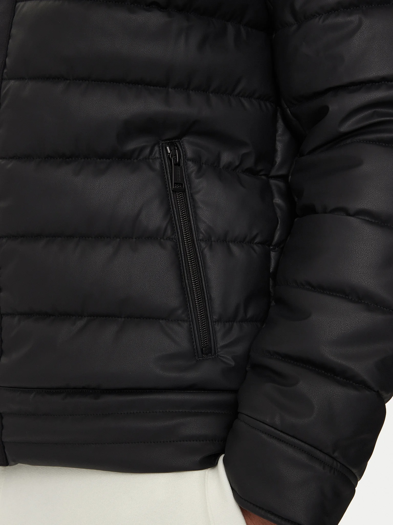GUESS LOGO STRETCH PADDED PU JACKET ΜΠΟΥΦΑΝ ΑΝΔΡΙΚΟ M4YL16WFHD0 4
