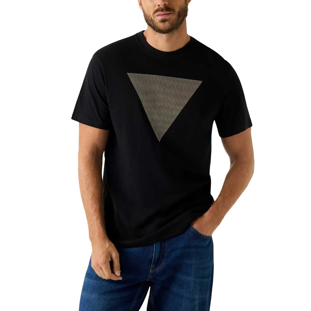 GUESS CN SS TRIANGLE LOGO TEE ΜΠΛΟΥΖΑ ΑΝΔΡΙΚΟ M5BI04I3Z14 1