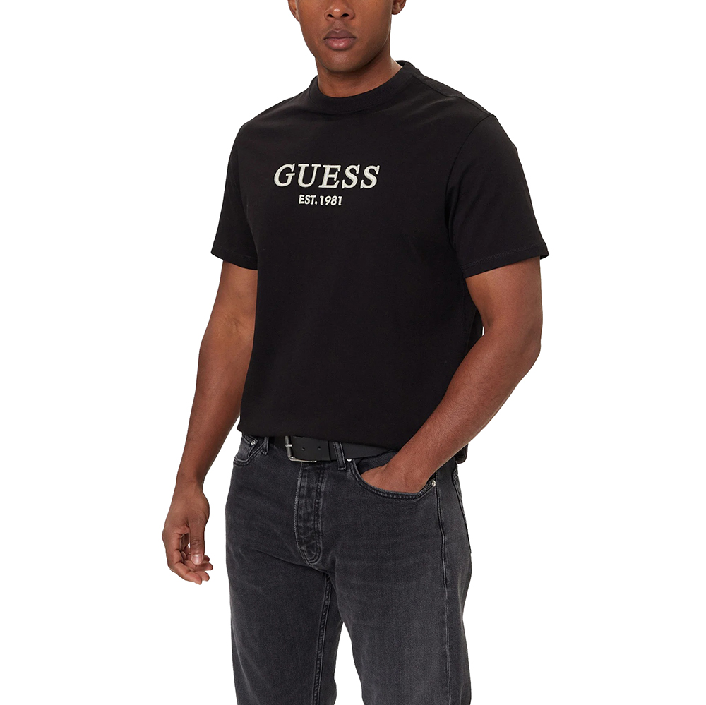 GUESS CN SS EMBROIDERY LOGO TEE ΜΠΛΟΥΖΑ ΑΝΔΡΙΚΟ M5BI09K8FQ4 1